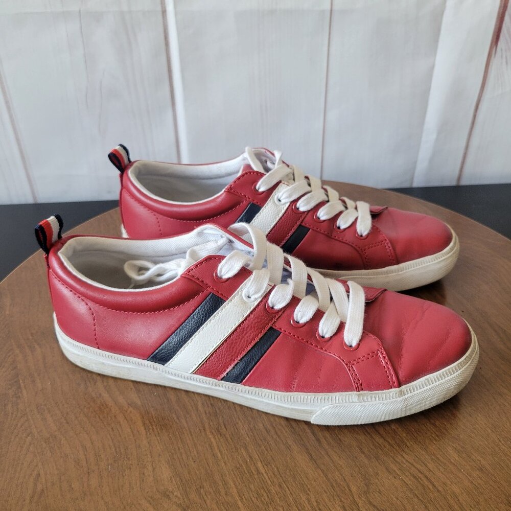 Vintage Tommy Hilfiger Twlireai Women’s Sz 8.5 Sneakers, Red/White/Blue